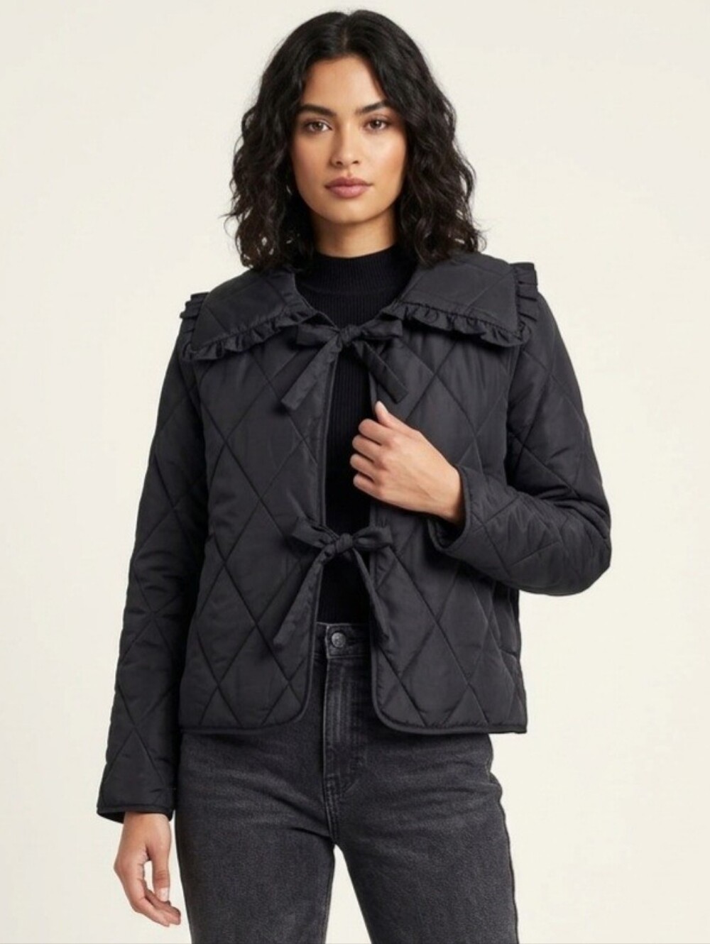 446. NWT - VIGOSS Front Tie Light Parka Quilted Jacket